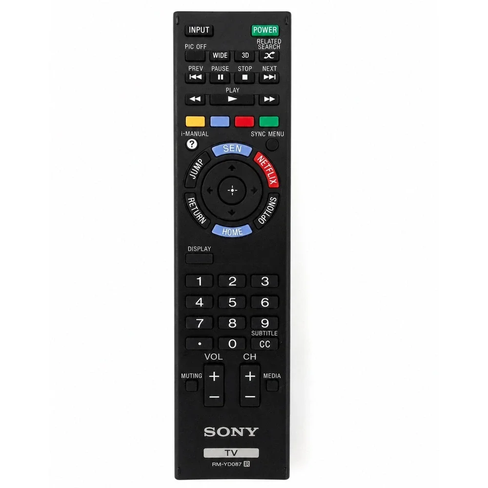 Sony Replacement RM-YD087 TV Remote Control OEM Bravia SEN 3D Black 105-15